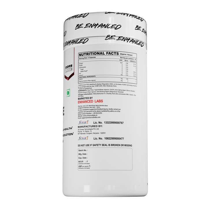 Enhanced CoQ10 Piperine